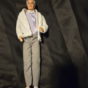 Vintage 1980's Grandparents KenDoll with Outfit And Cardigan